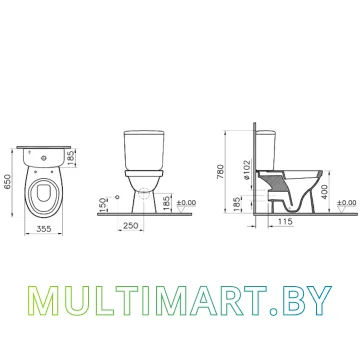 Унитаз Vitra Norm Fit 9844B099-7200 картинка 3